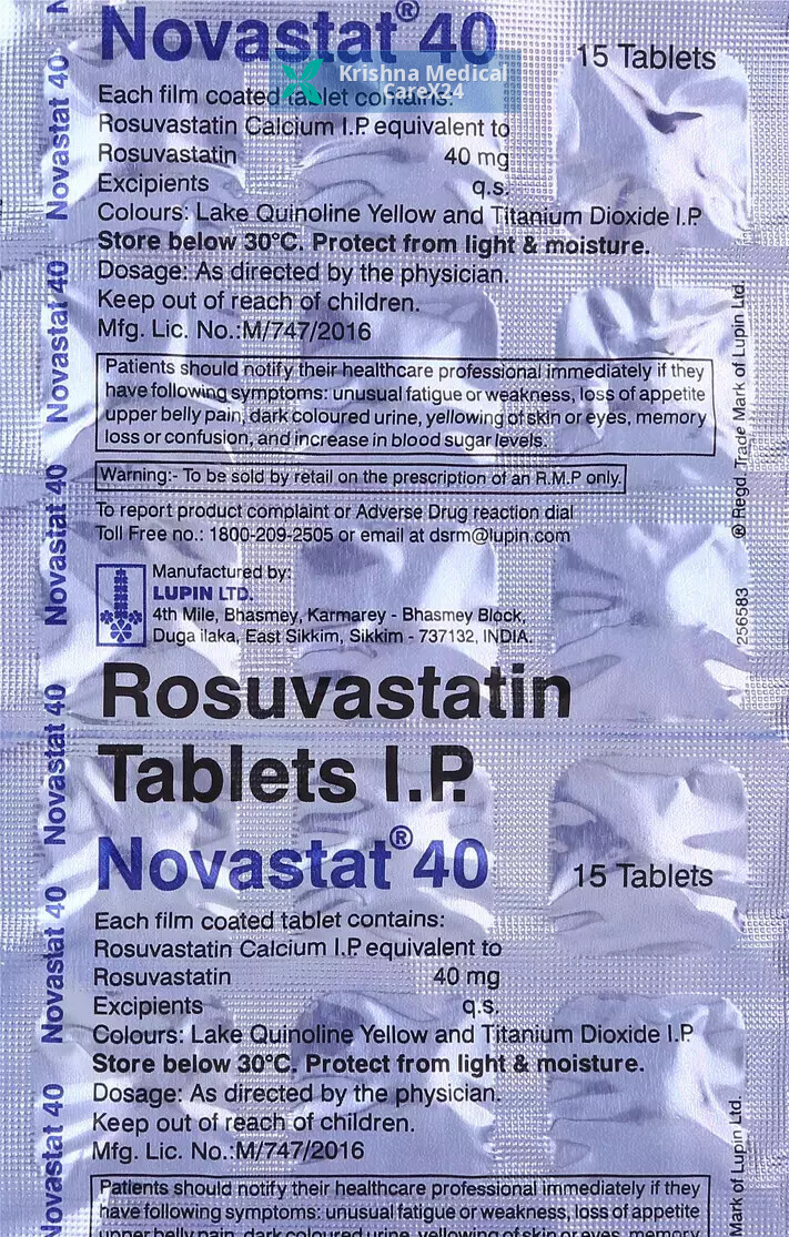 Novastat 40 Tablet