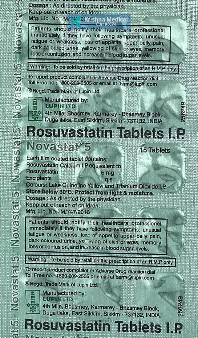 Novastat 5 Tablet