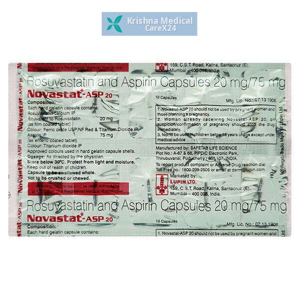 Novastat Asp 20 Capsule