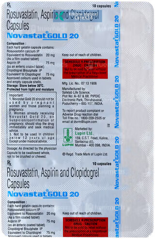 Novastat Gold 20 Capsule