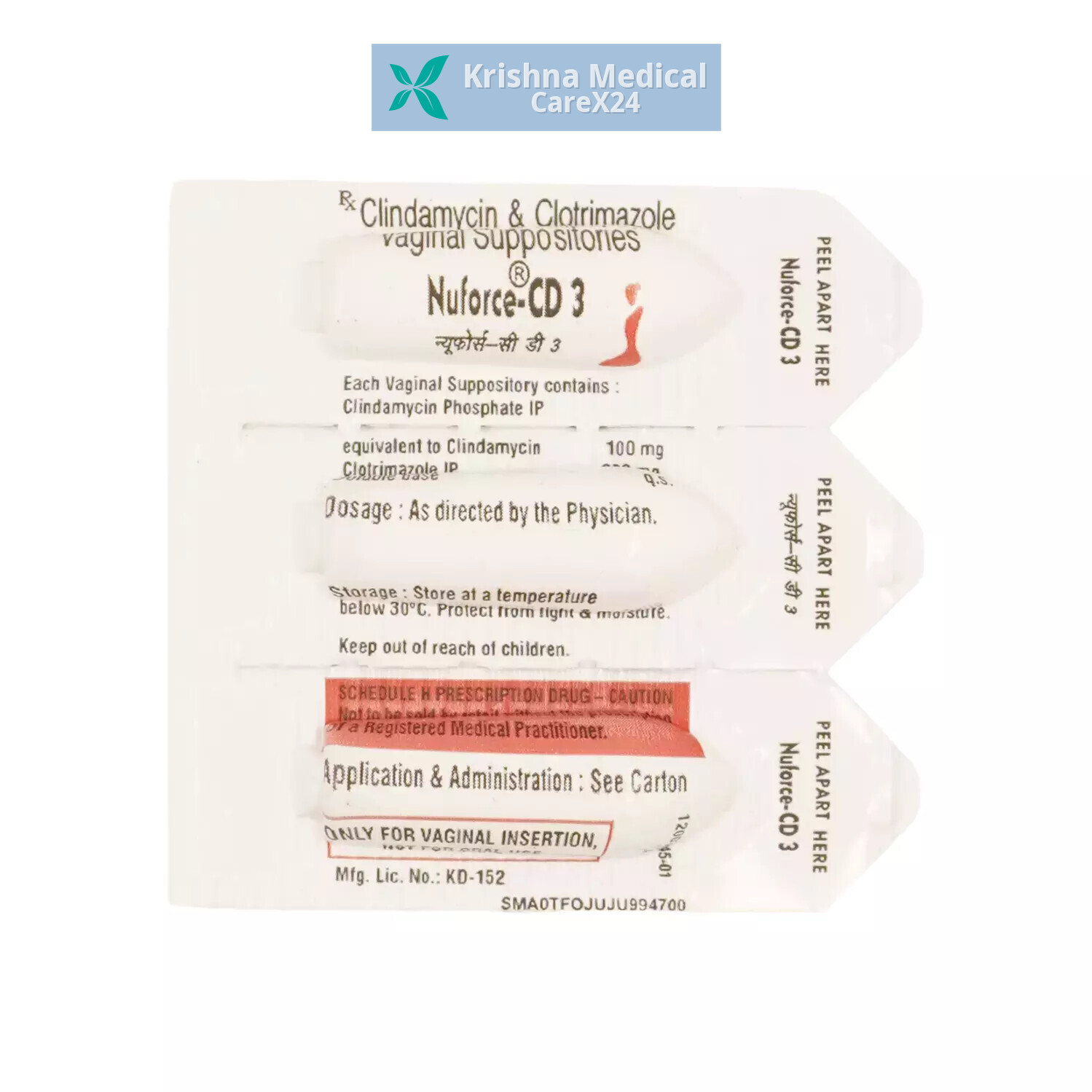 Nuforce-CD 3 Vaginal Suppository