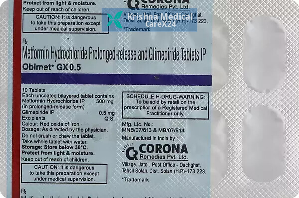 Obimet GX 0.5 Tablet