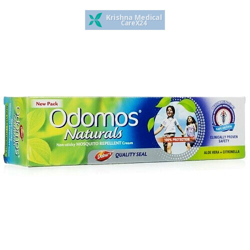 Odomos Naturals Non Sticky Aloevera & Citronella Mosquito Repellent Cream