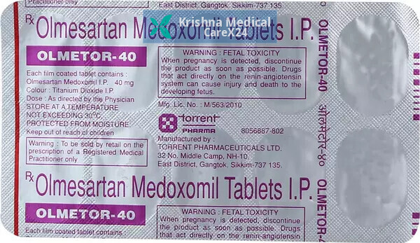 Olmetor 40 Tablet