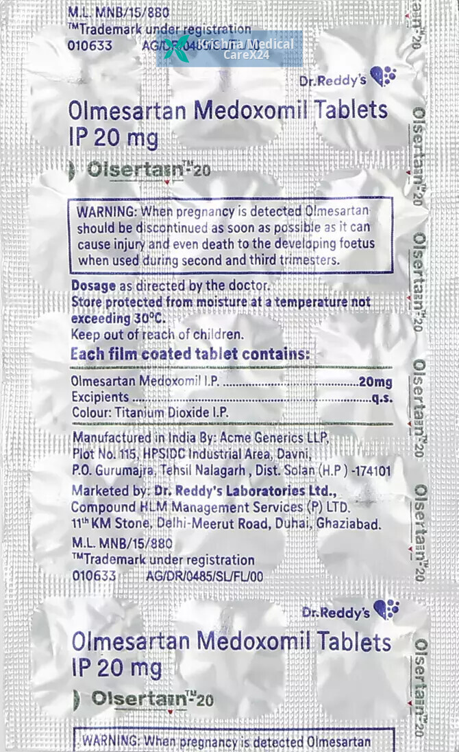 Olsertain 20 Tablet