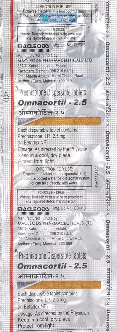 Omnacortil 2.5 Tablet