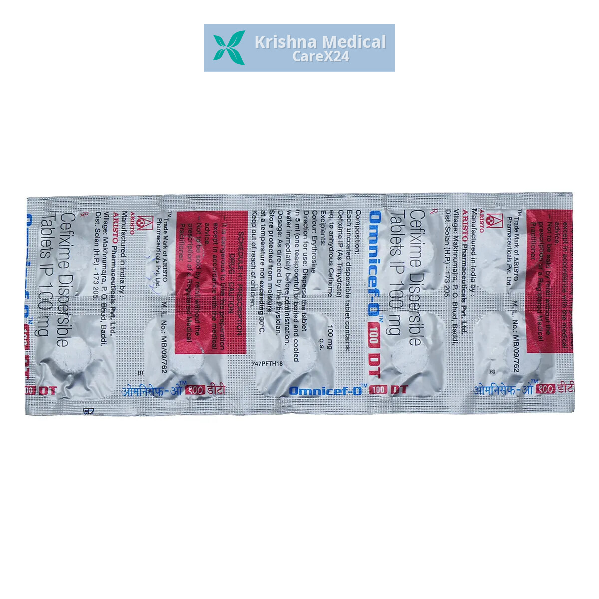 Omnicef O 100 DT Tablet