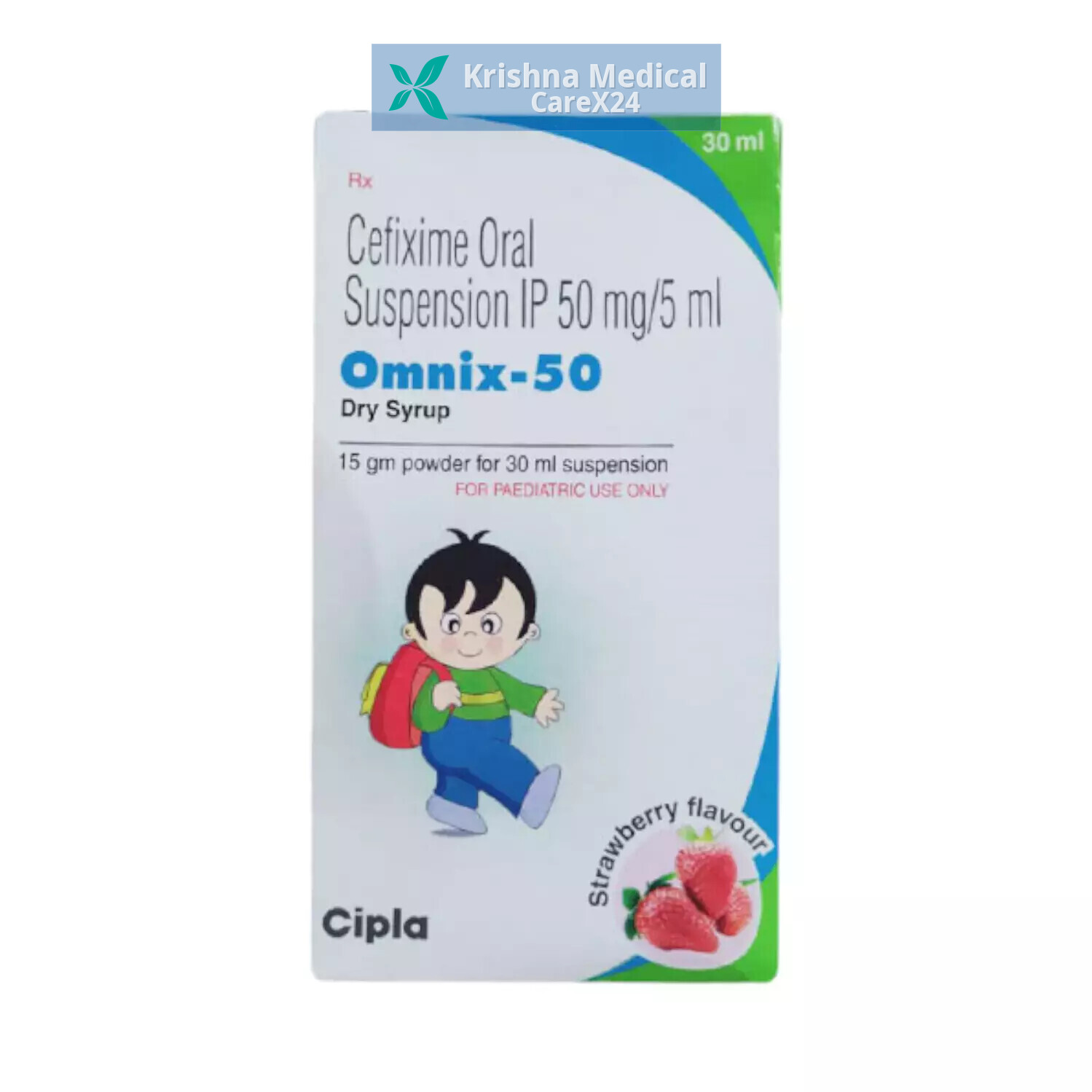 Omnix Strawberry 50 Dry Syrup