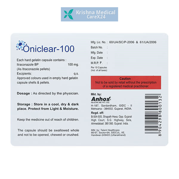 Oniclear 100 mg Capsule