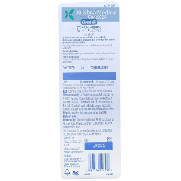 Oral B Kids Chhota Bheem Extra Soft Toothbrush 2+ Years