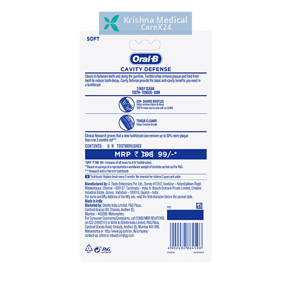 Oral-B Cavity Defence Soft Toothbrush