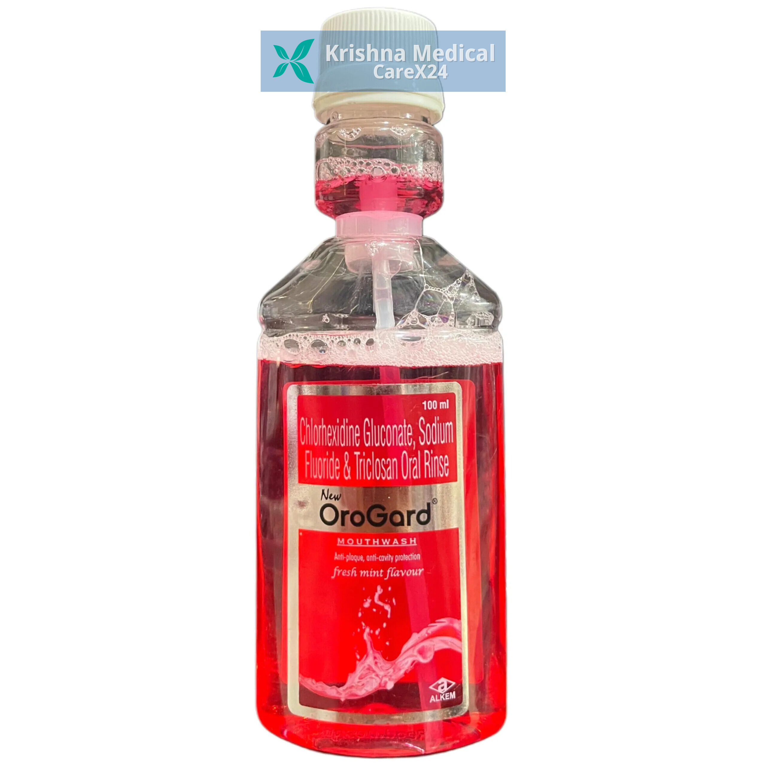 Orogard Fresh Mint Red Mouth Wash