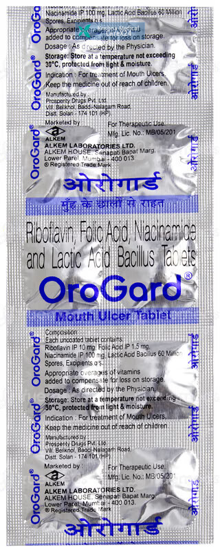 Orogard Mouth Ulcer Tablet