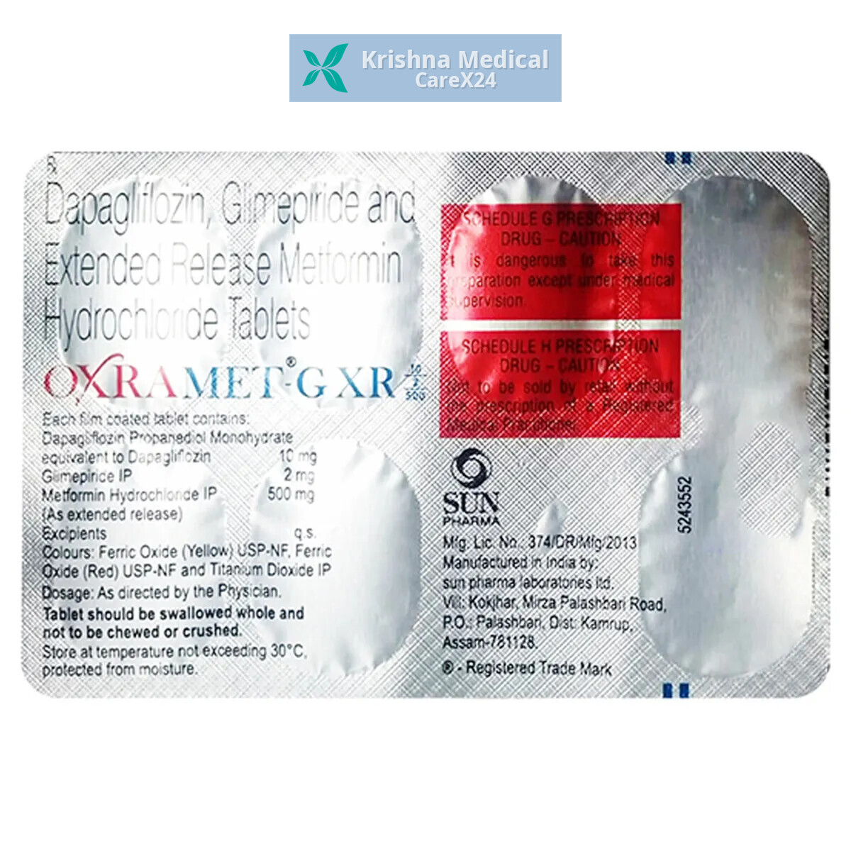 Oxramet G XR 10/2/500 Tablet