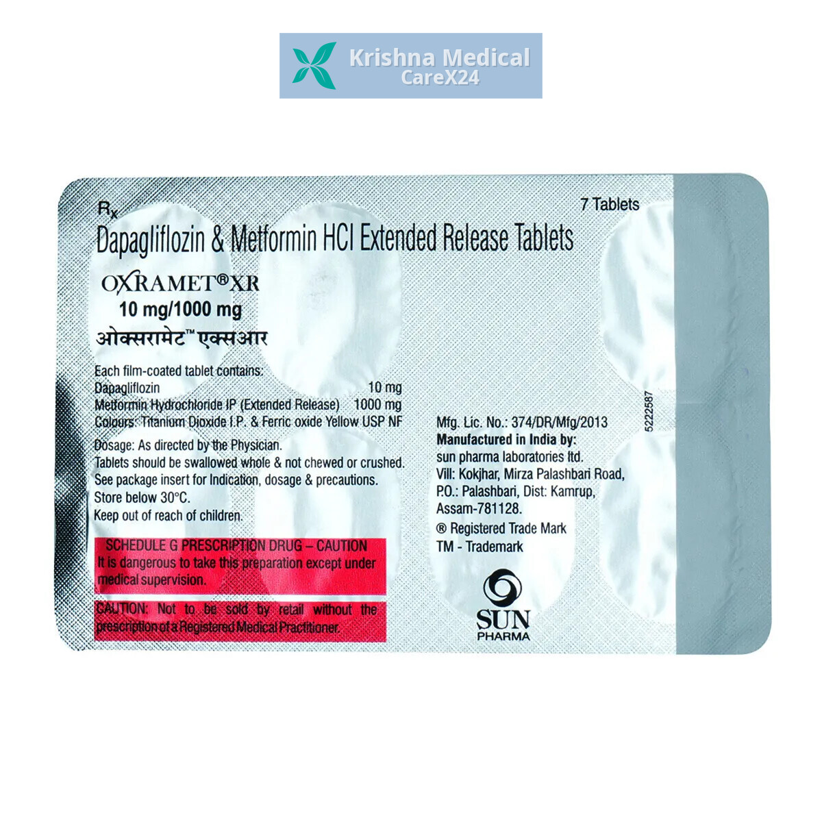 Oxramet XR 10/1000 Tablet