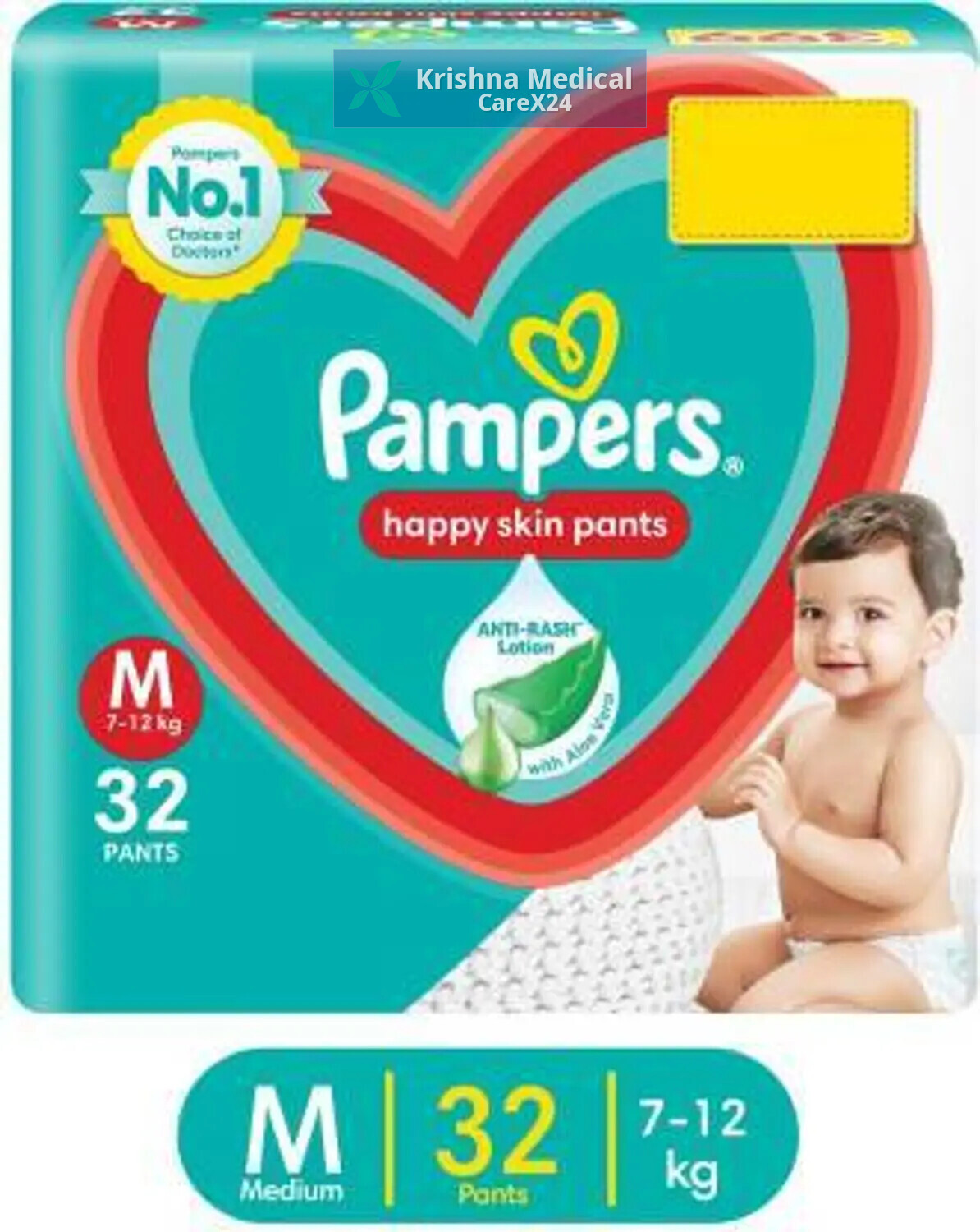 Pampers Happy Skin Pants M