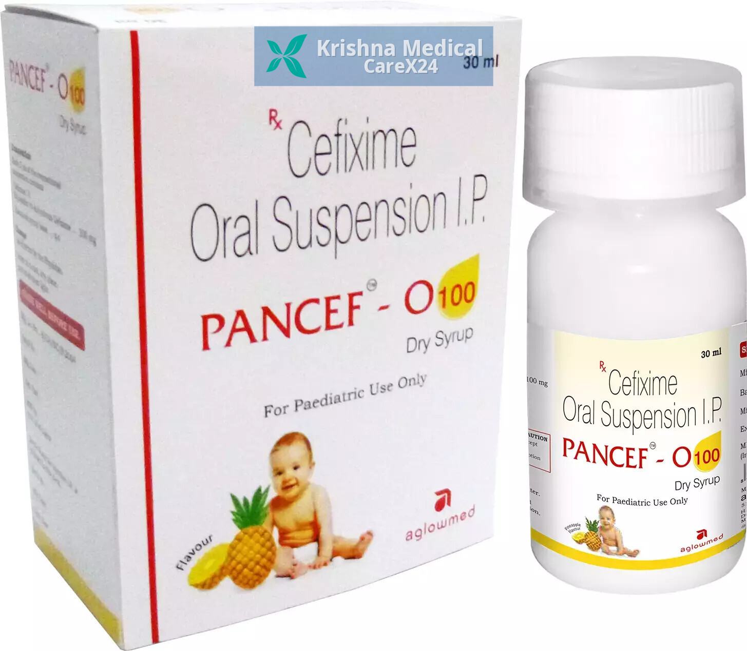 Pancef O 100 Dry Syrup Pineapple