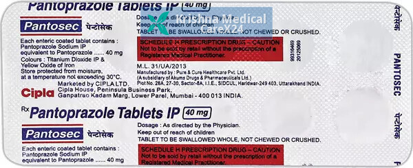 Pantosec 40 Tablet