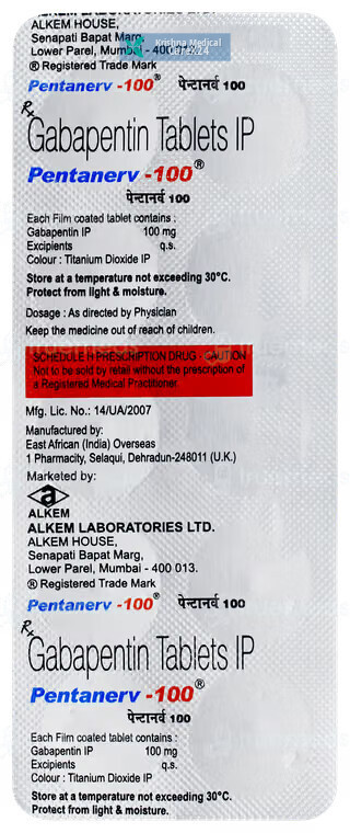 Pentanerv 100 Tablet