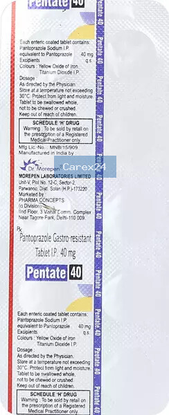 Pentate 40 Tablet
