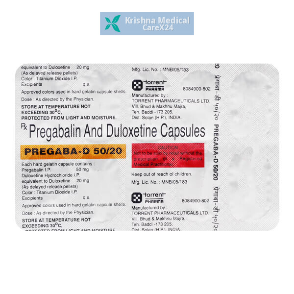Pregaba D 50/20 Capsule