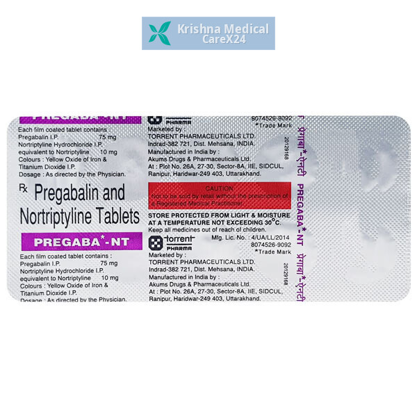 Pregaba NT 75/10 Tablet