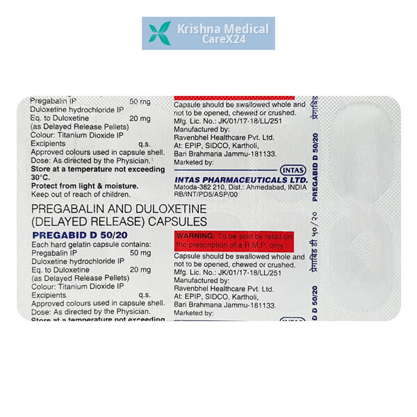 Pregabid D 50/20 Capsule
