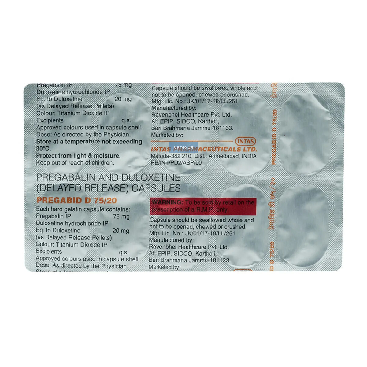 Pregabid D 75/20 Capsule