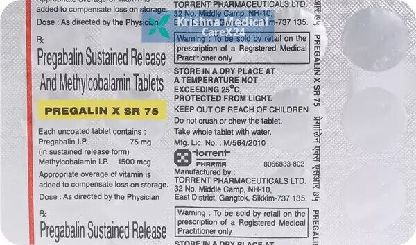 Pregalin X SR 75 Tablet