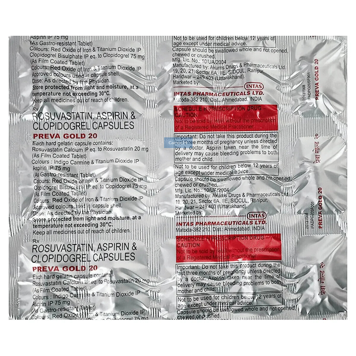 Preva Gold 20 Capsule