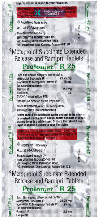 Prolomet R 25 Tablet