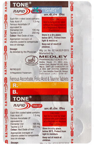 R B Tone Rapid Tablet