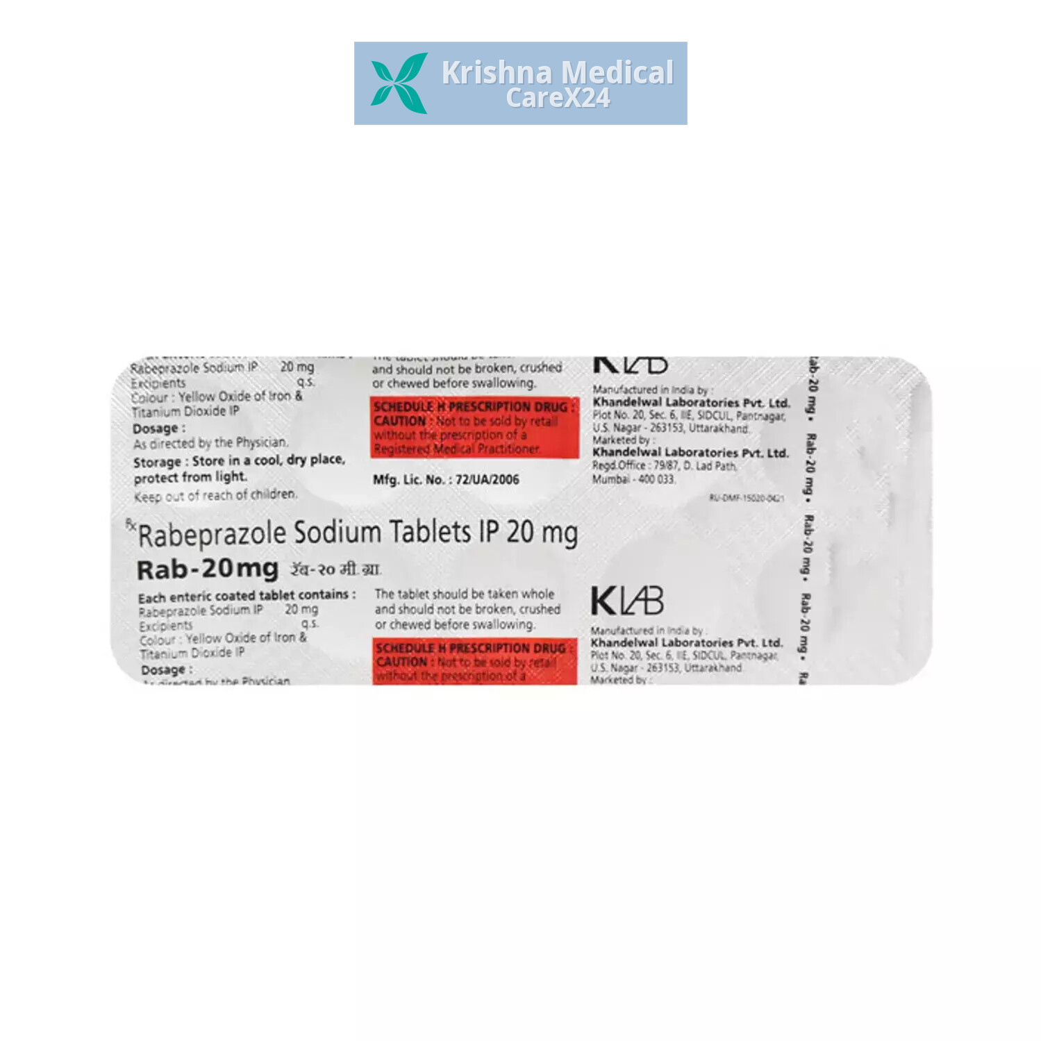 Rab 20 mg Tablet