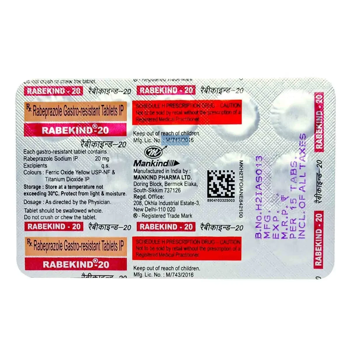 Rabekind 20 Tablet