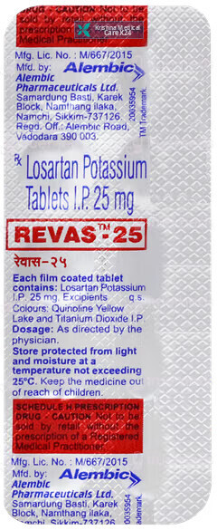 Revas 25 Tablet