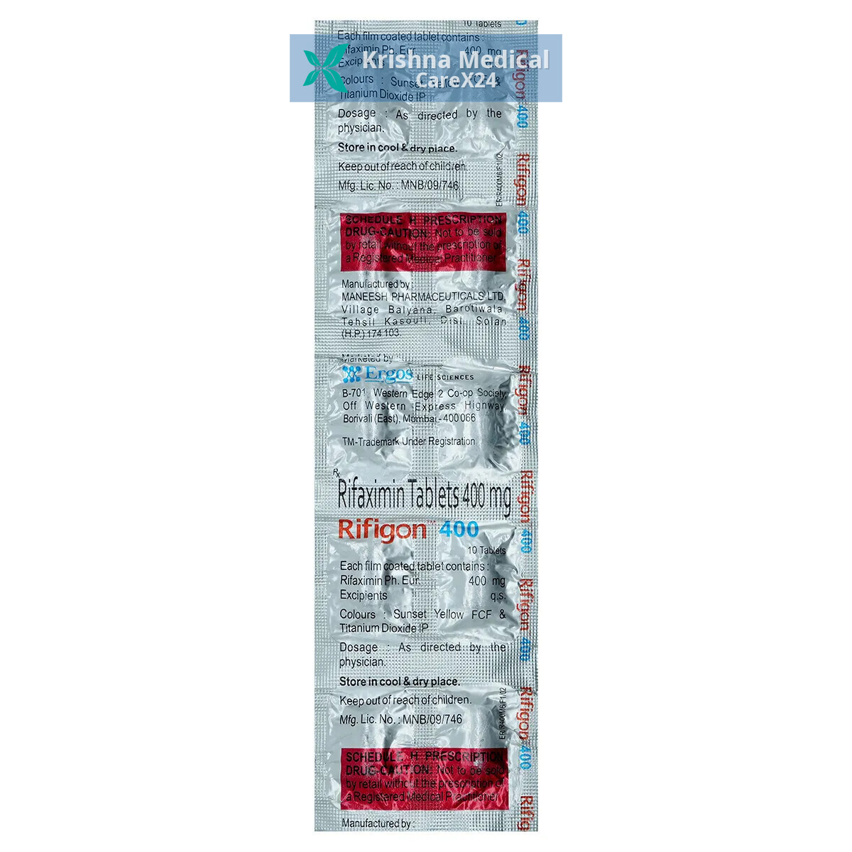 Rifigon 400 mg Tablet