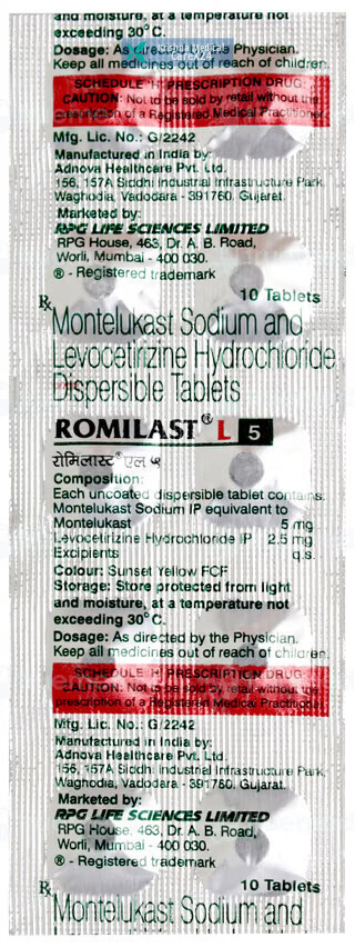 Romilast L 5 Tablet
