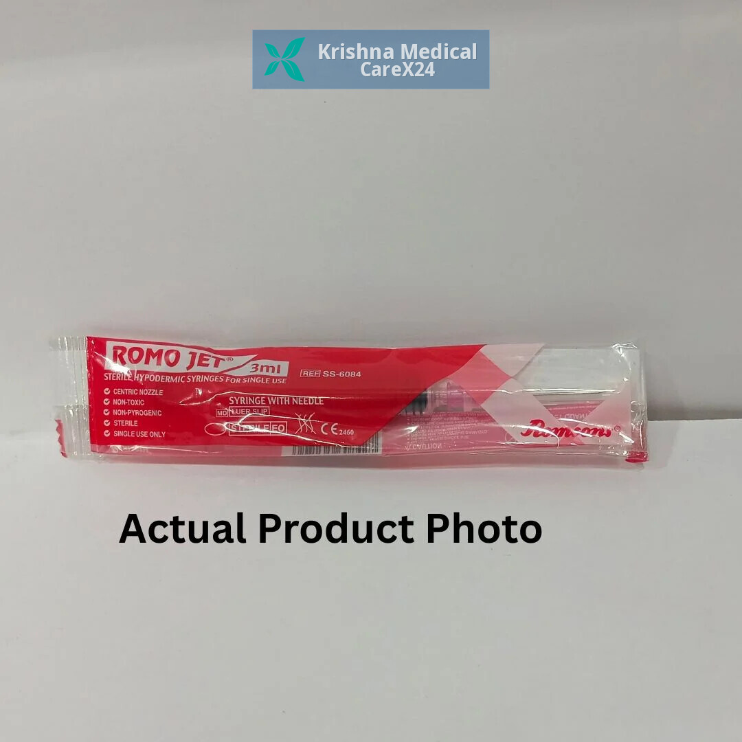 Romo Jet Syringe (3ml) With Needle (24Gx1)
