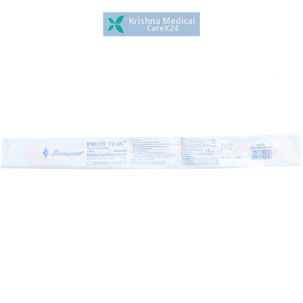 Romsons Foley Trac 2 Way Silicone Catheter- 16FG