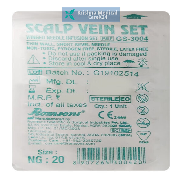 Romsons Scalp Vein Set (20NG)