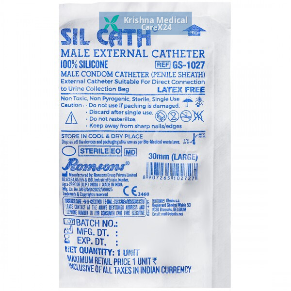 Romsons Sil Cath Male External Catheter L (30mm)