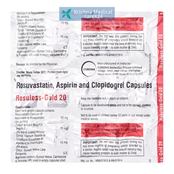 Rosuless Gold 20 Capsule