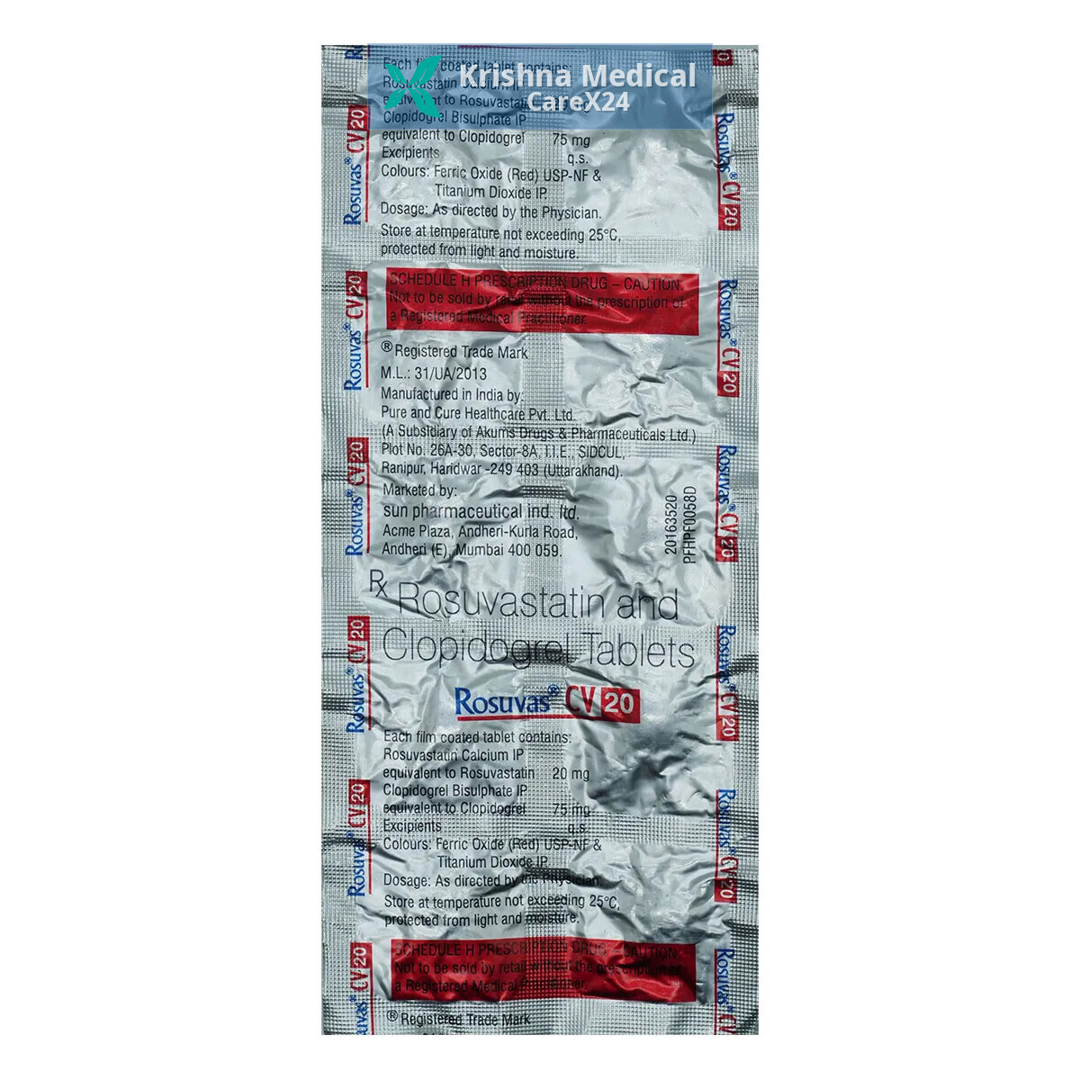 Rosuvas Cv 20 Tablet