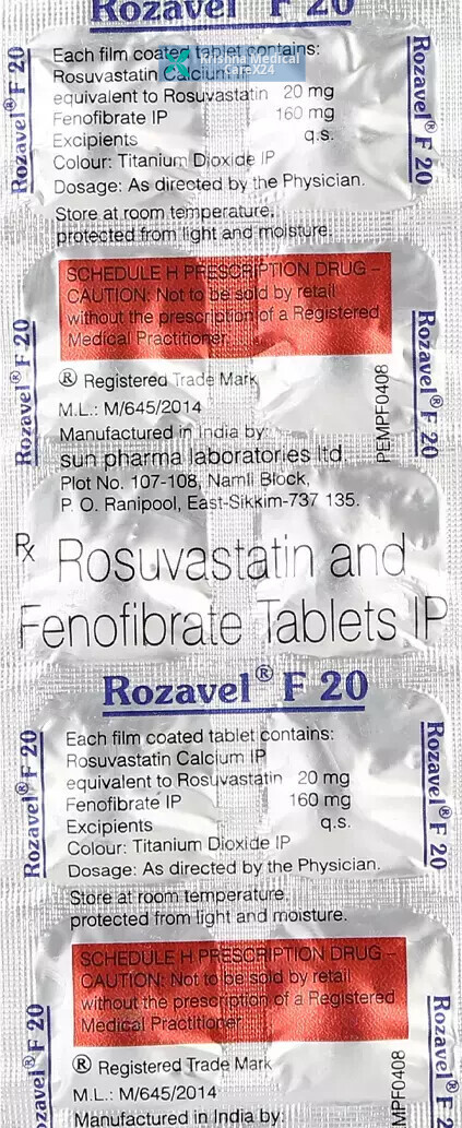 Rozavel F 20 Tablet
