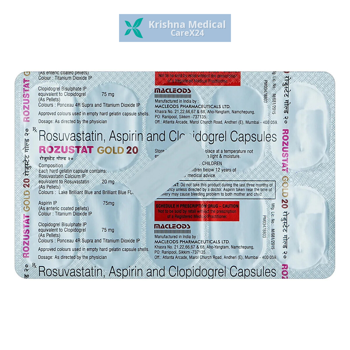 Rozustat Gold 20 Capsule