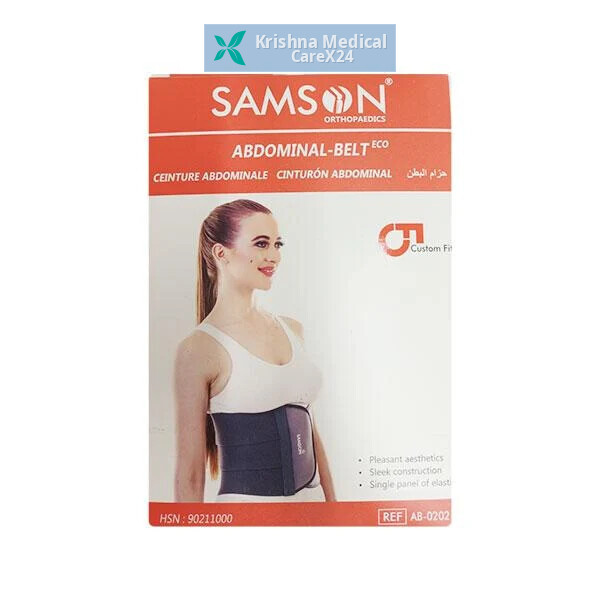 Samson Abdominal Belt Eco Grey Medium (AB-0202)