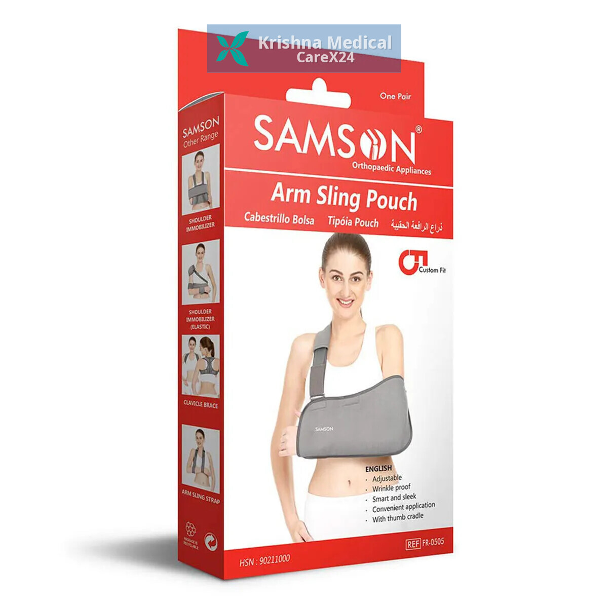 Samson Arm Sling Pouch Baggy Grey Large (FR-0505)