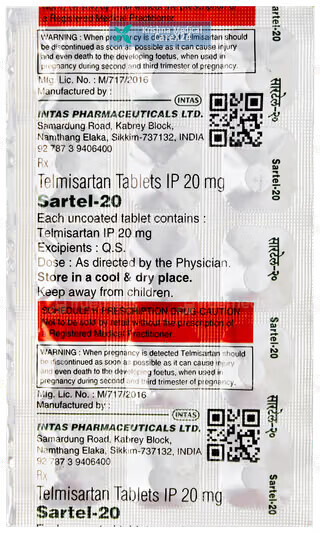 Sartel 20 Tablet
