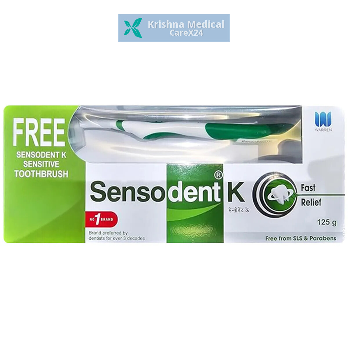Sensodent K Medicated Dental Cream (Free Toothbrush)