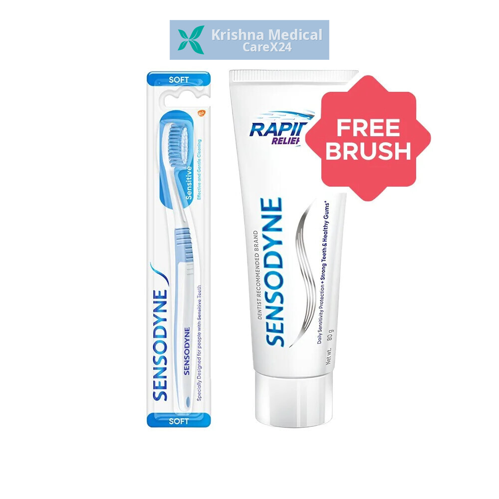 Sensodyne Rapid Relief Tooth Paste + Free Toothbrush